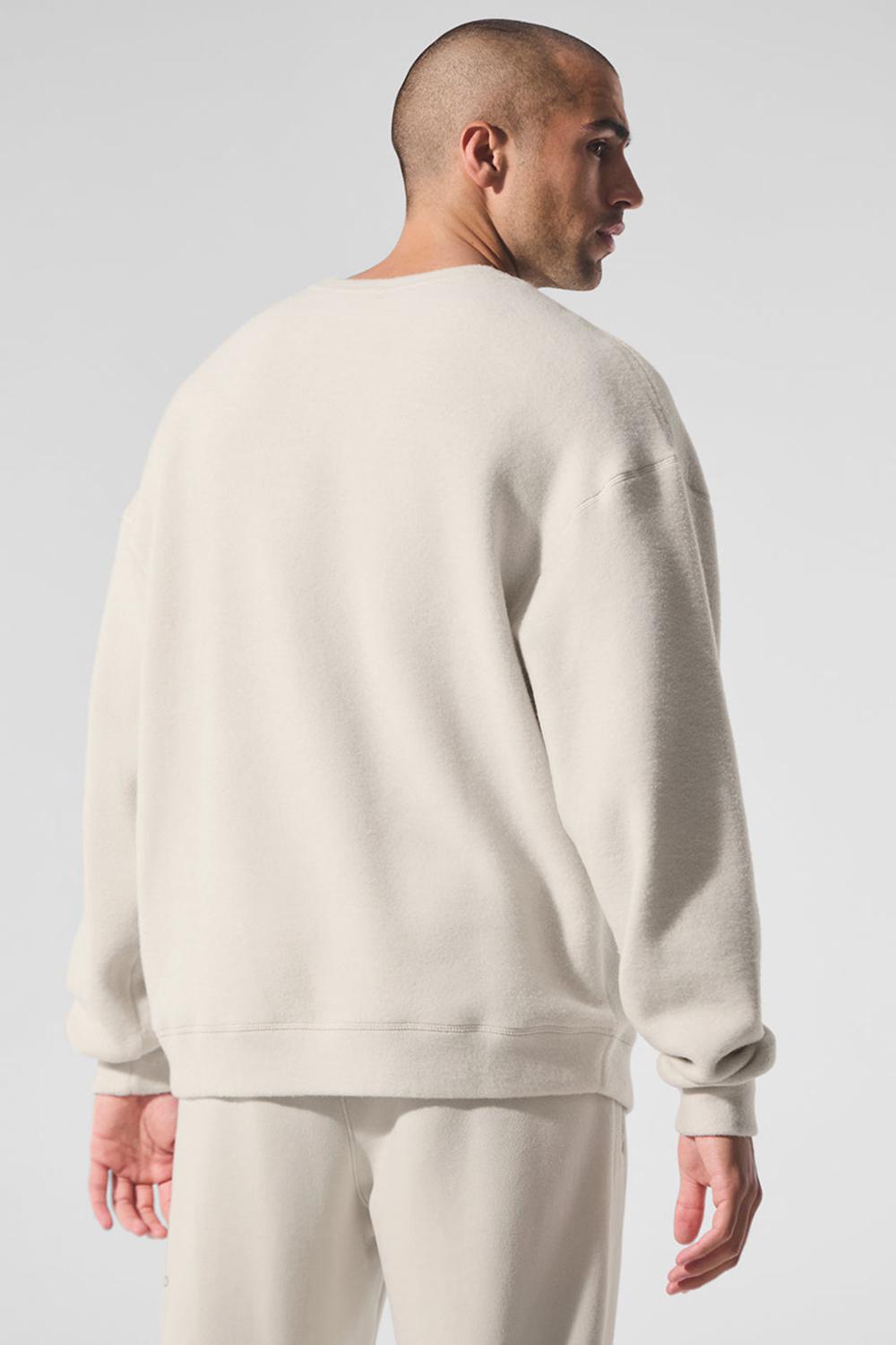 Sudaderas Alo Yoga Triumph Restore Crew Neck Hombre Bone | Mexico  KFD-346197