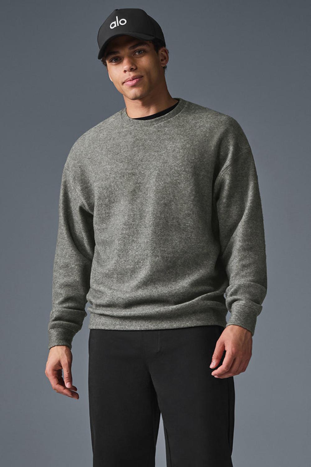 Sudaderas Alo Yoga Triumph Restore Crew Neck Hombre Grises | Mexico  ARM-831257