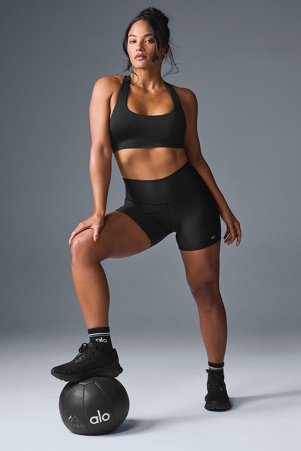 Sujetador Deportivo Alo Yoga Airlift Advantage Racerback Mujer Negros | Mexico  BIT-936087