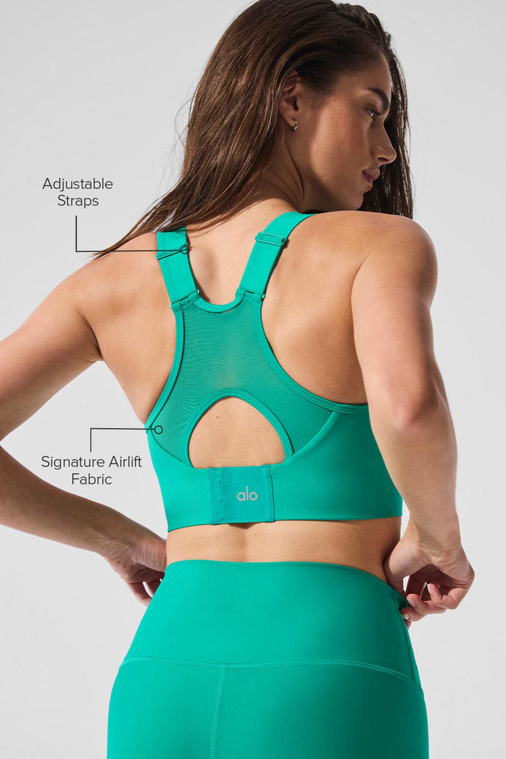 Sujetador Deportivo Alo Yoga Airlift Empower Mujer Verdes | Mexico  KYE-178903