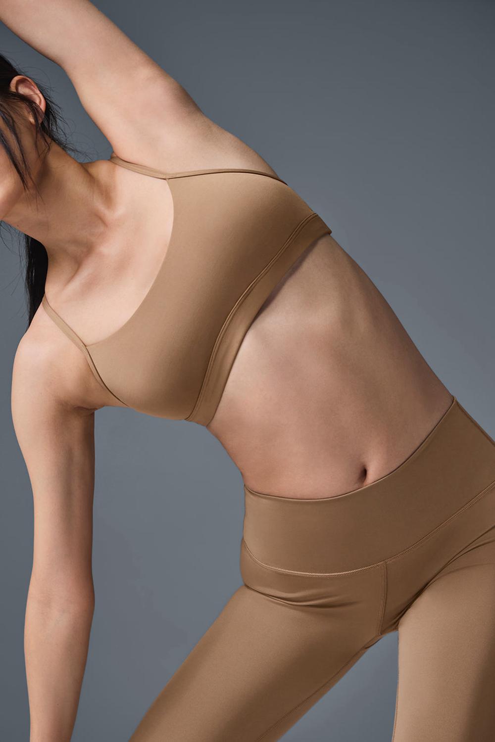 Sujetador Deportivo Alo Yoga Airlift Intrigue Mujer Toasted Almond | Mexico  NGY-042685
