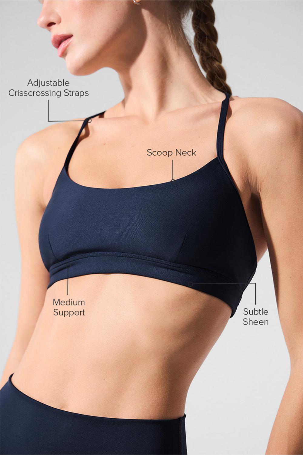 Sujetador Deportivo Alo Yoga Airlift Intrigue Mujer Azul Marino | Mexico  VIY-496750