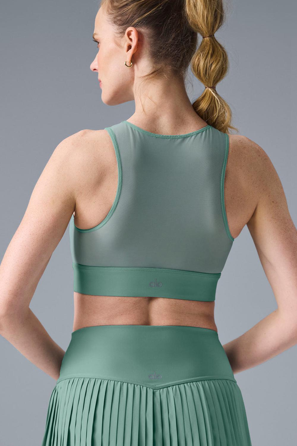 Sujetador Deportivo Alo Yoga Airlift Mesh Coastline Mujer Verdes | Mexico  ZGL-162937