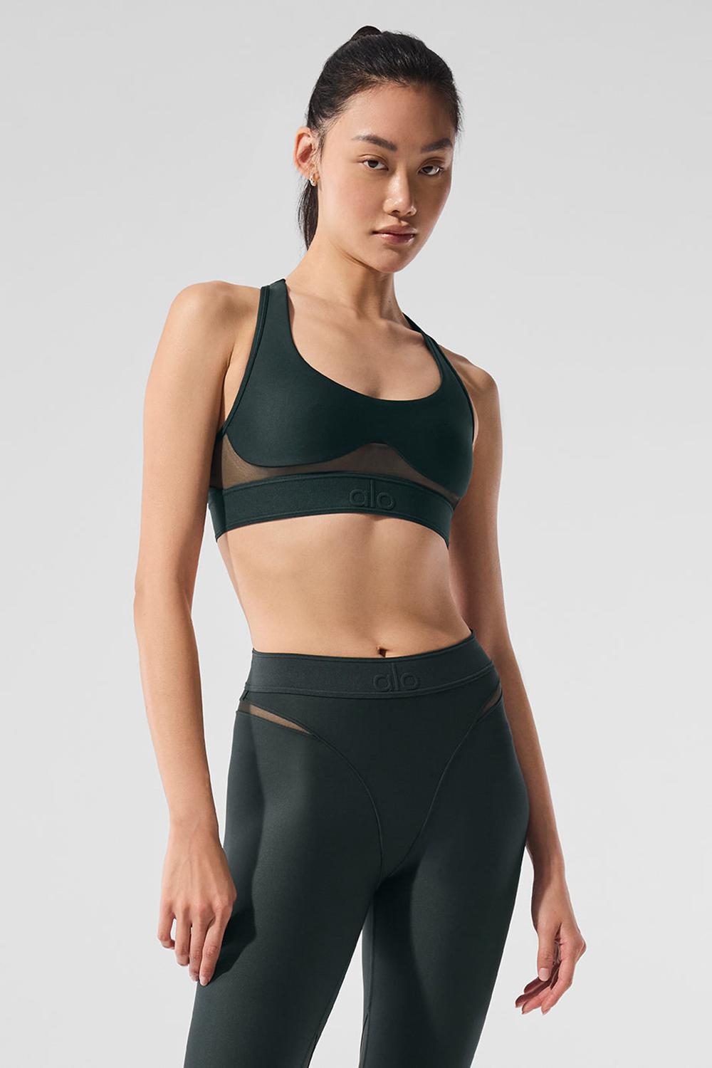 Sujetador Deportivo Alo Yoga Airlift Rebel Mujer Verdes | Mexico  XIF-094821