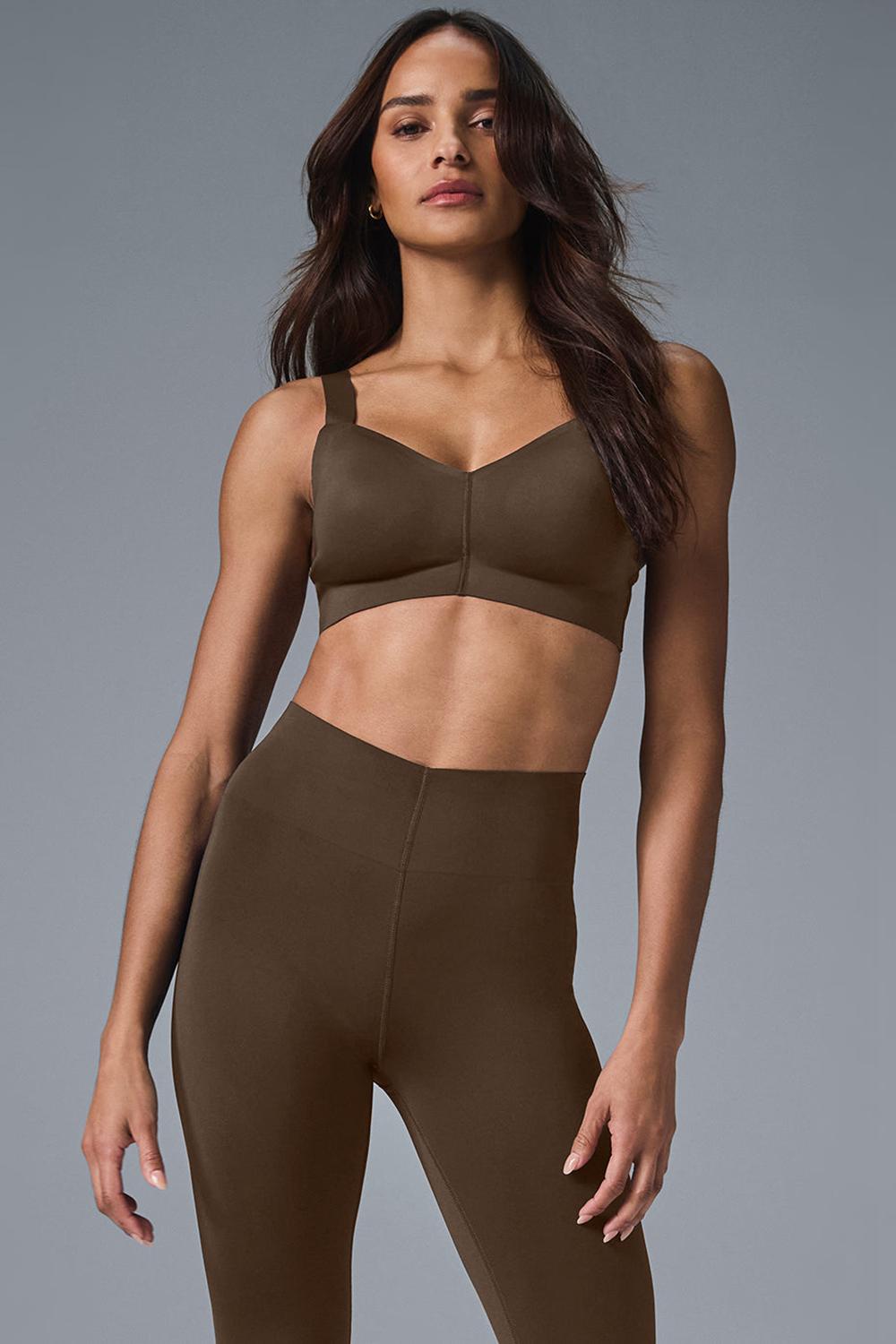 Sujetador Deportivo Alo Yoga Airlift Strength Mujer Espresso | Mexico  XPV-401395