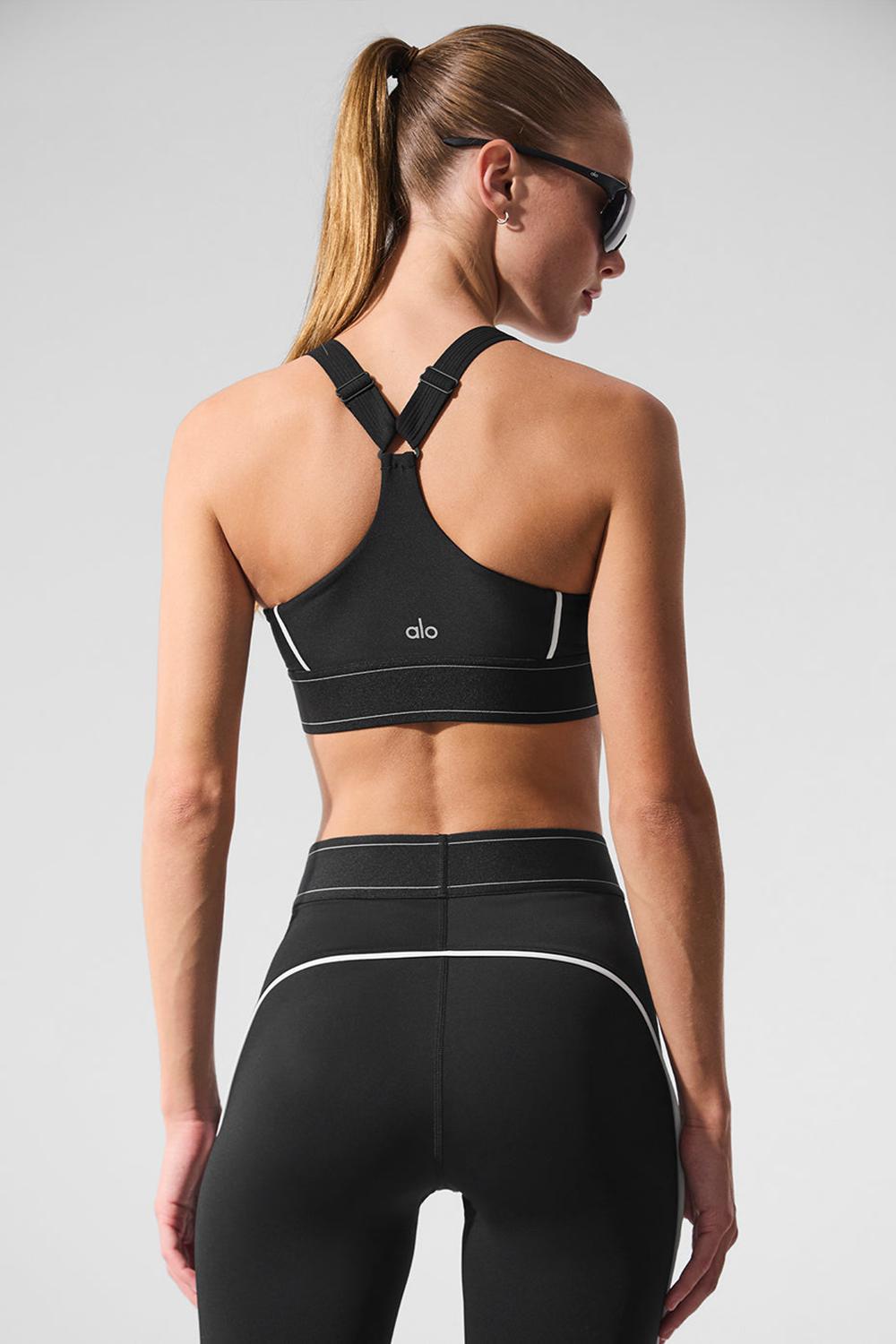 Sujetador Deportivo Alo Yoga Airlift Suit Up Mujer Negros Blancos | Mexico  BNS-739026