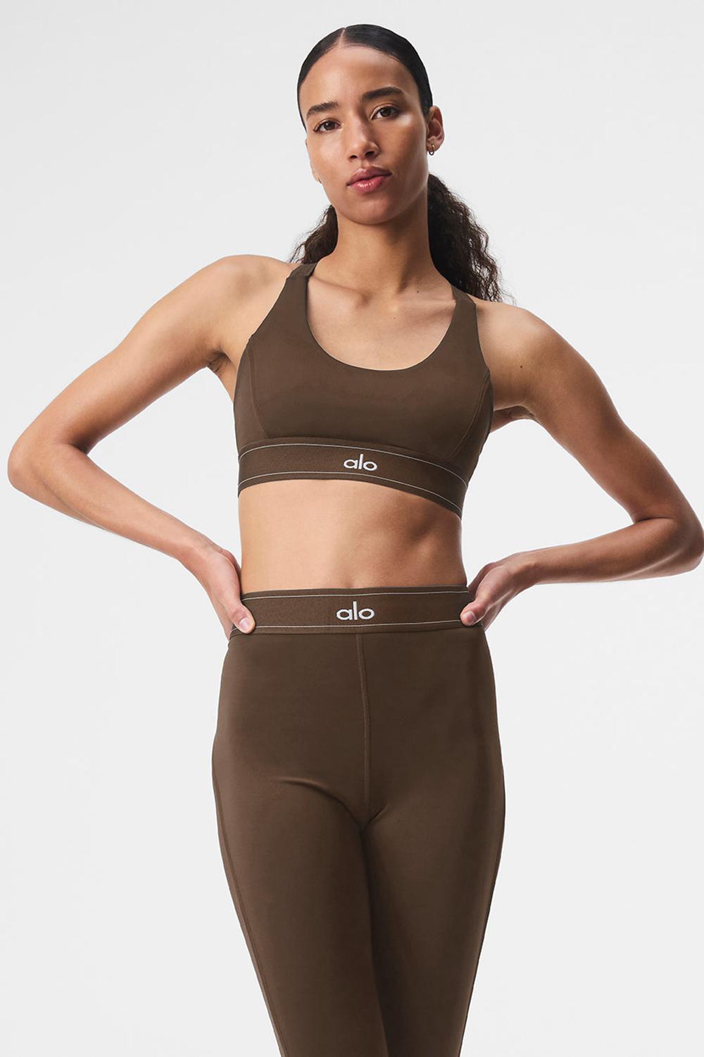 Sujetador Deportivo Alo Yoga Airlift Suit Up Mujer Espresso | Mexico  SUB-182365