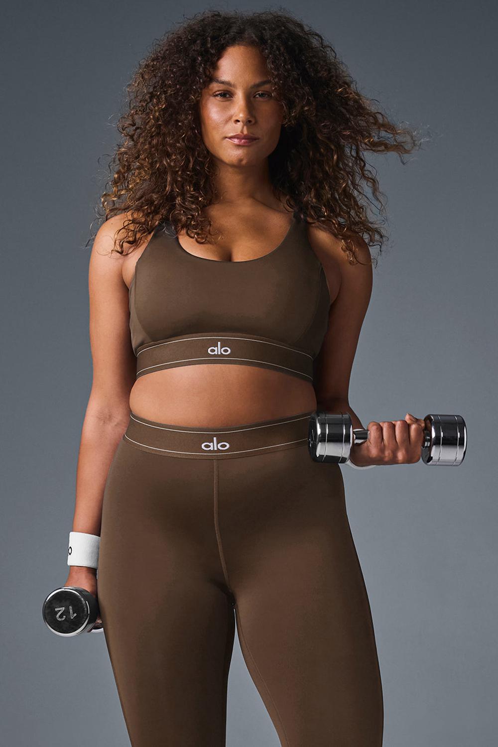 Sujetador Deportivo Alo Yoga Airlift Suit Up Mujer Espresso | Mexico  SUB-182365