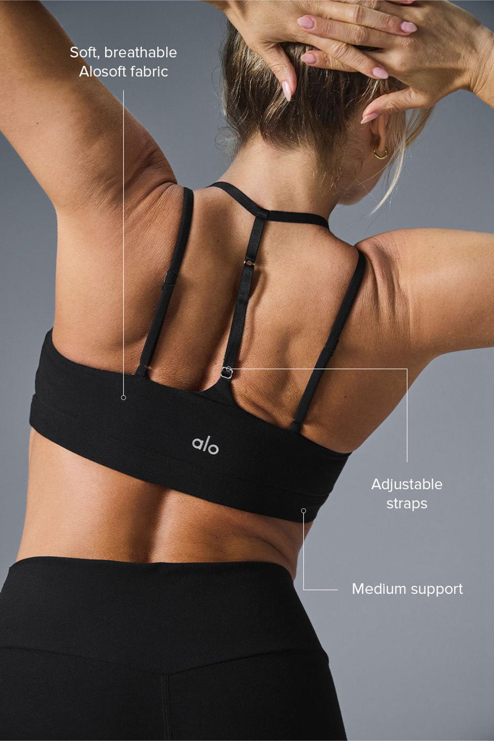 Sujetador Deportivo Alo Yoga Alosoft Spotlight Mujer Negros | Mexico  VCF-306297