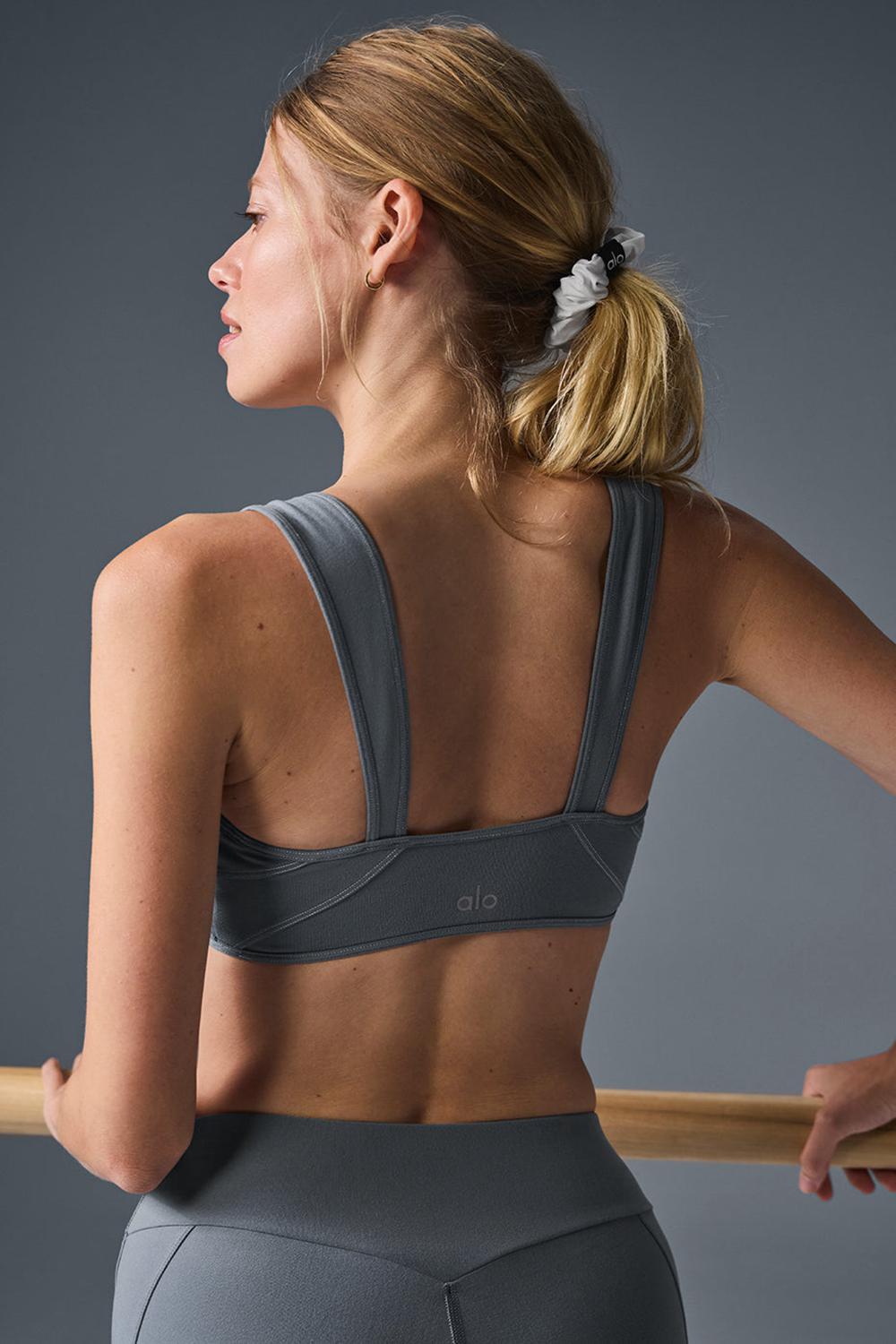 Sujetador Deportivo Alo Yoga Alosoft Sunray Mujer Grises Grises | Mexico  VRW-089351