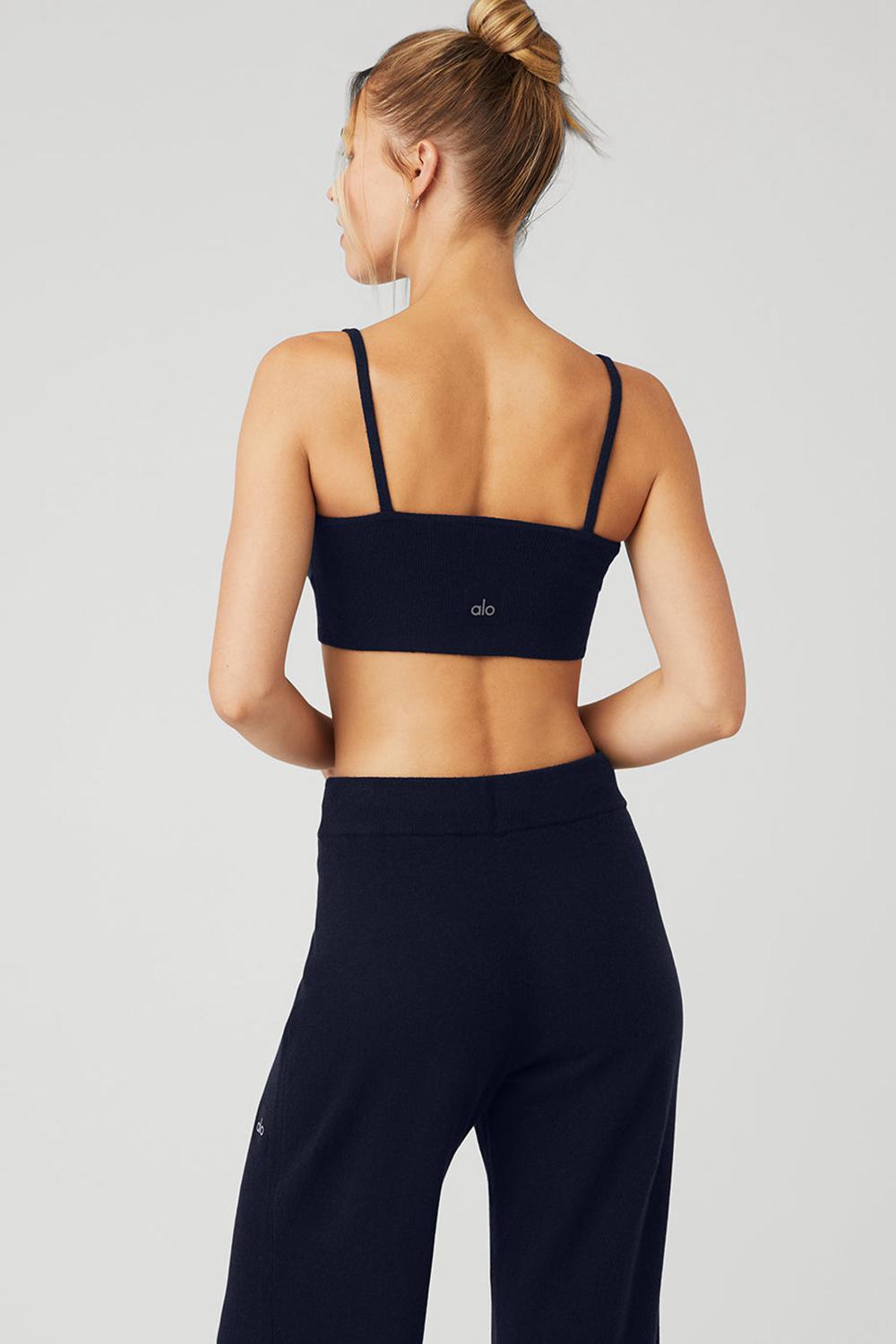 Sujetador Deportivo Alo Yoga Cashmere Jet Set Mujer Azul Marino | Mexico  BIA-260173