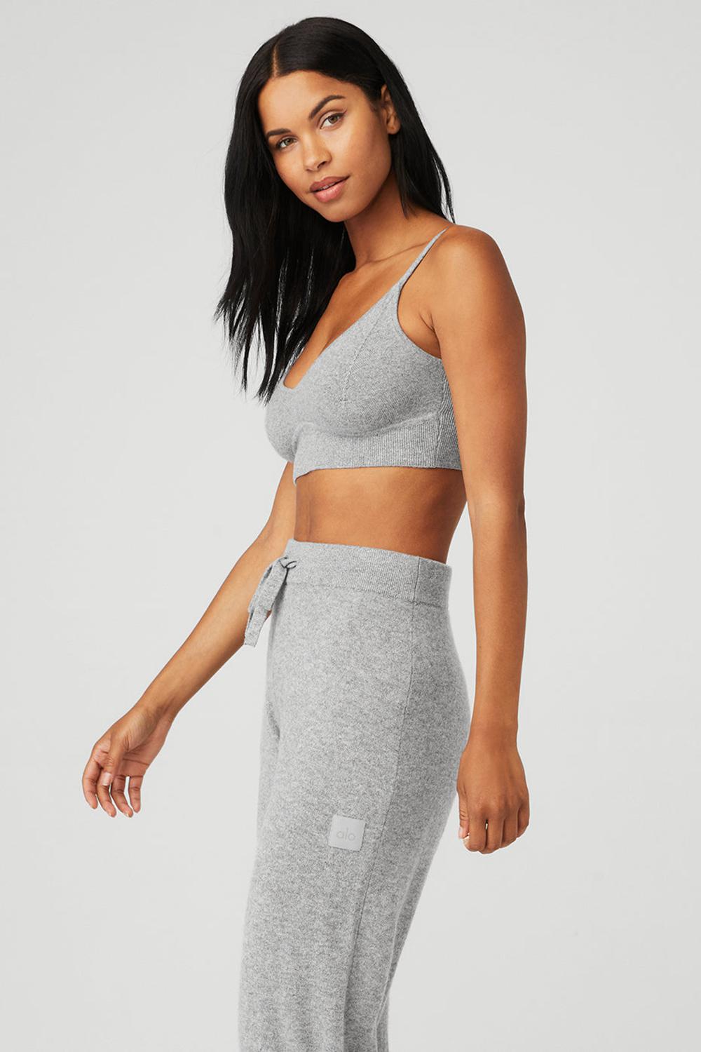 Sujetador Deportivo Alo Yoga Cashmere Jet Set Mujer Grises | Mexico  UYK-425036