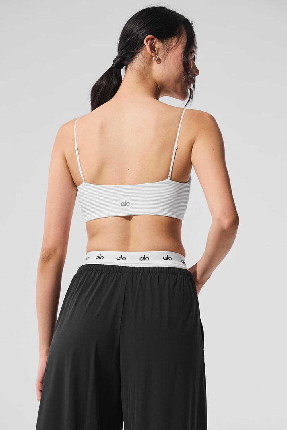 Sujetador Deportivo Alo Yoga Micro Plisse Game On Mujer Blancos | Mexico  PRY-482057