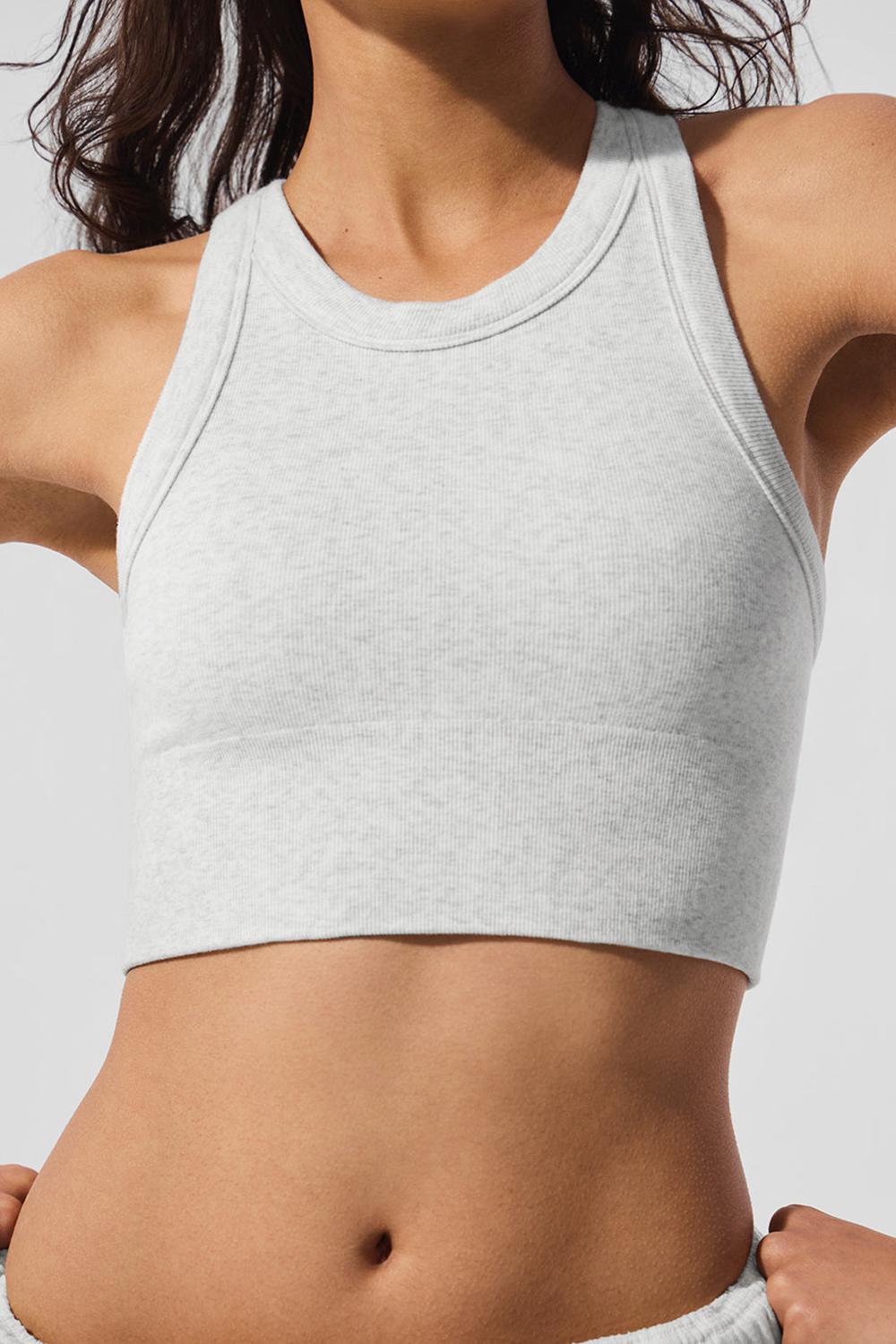 Sujetador Deportivo Alo Yoga Seamless Delight High Neck Mujer Blancos | Mexico  RFD-586207