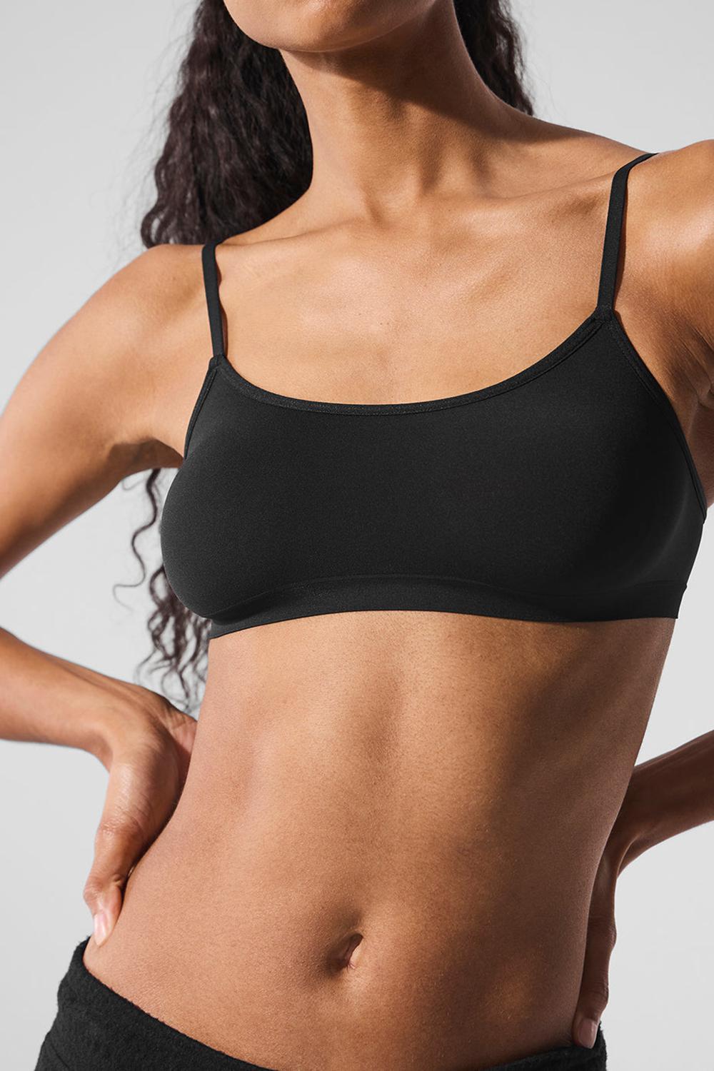 Sujetador Deportivo Alo Yoga Sheer Glow Mujer Negros | Mexico  KAS-503972