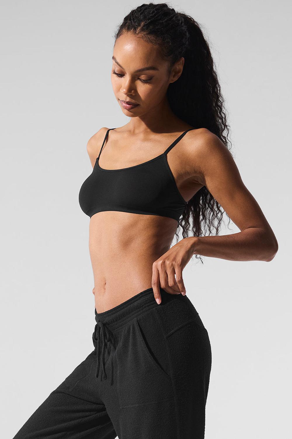 Sujetador Deportivo Alo Yoga Sheer Glow Mujer Negros | Mexico  KAS-503972