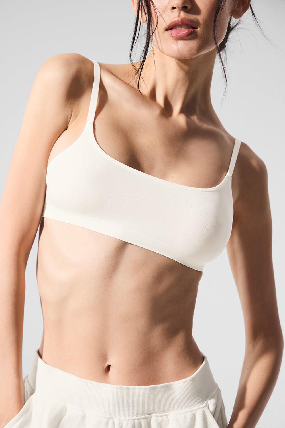 Sujetador Deportivo Alo Yoga Sheer Glow Mujer Ivory | Mexico  ICQ-862594