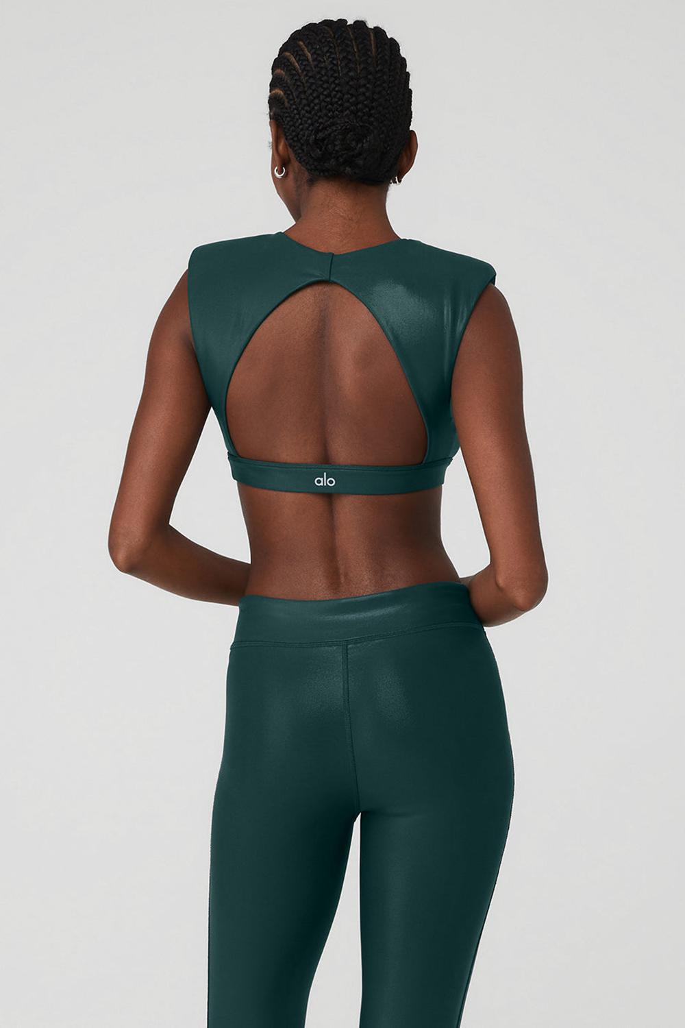 Sujetador Deportivo Alo Yoga Super Shine Flash Mujer Verdes | Mexico  EKO-826351