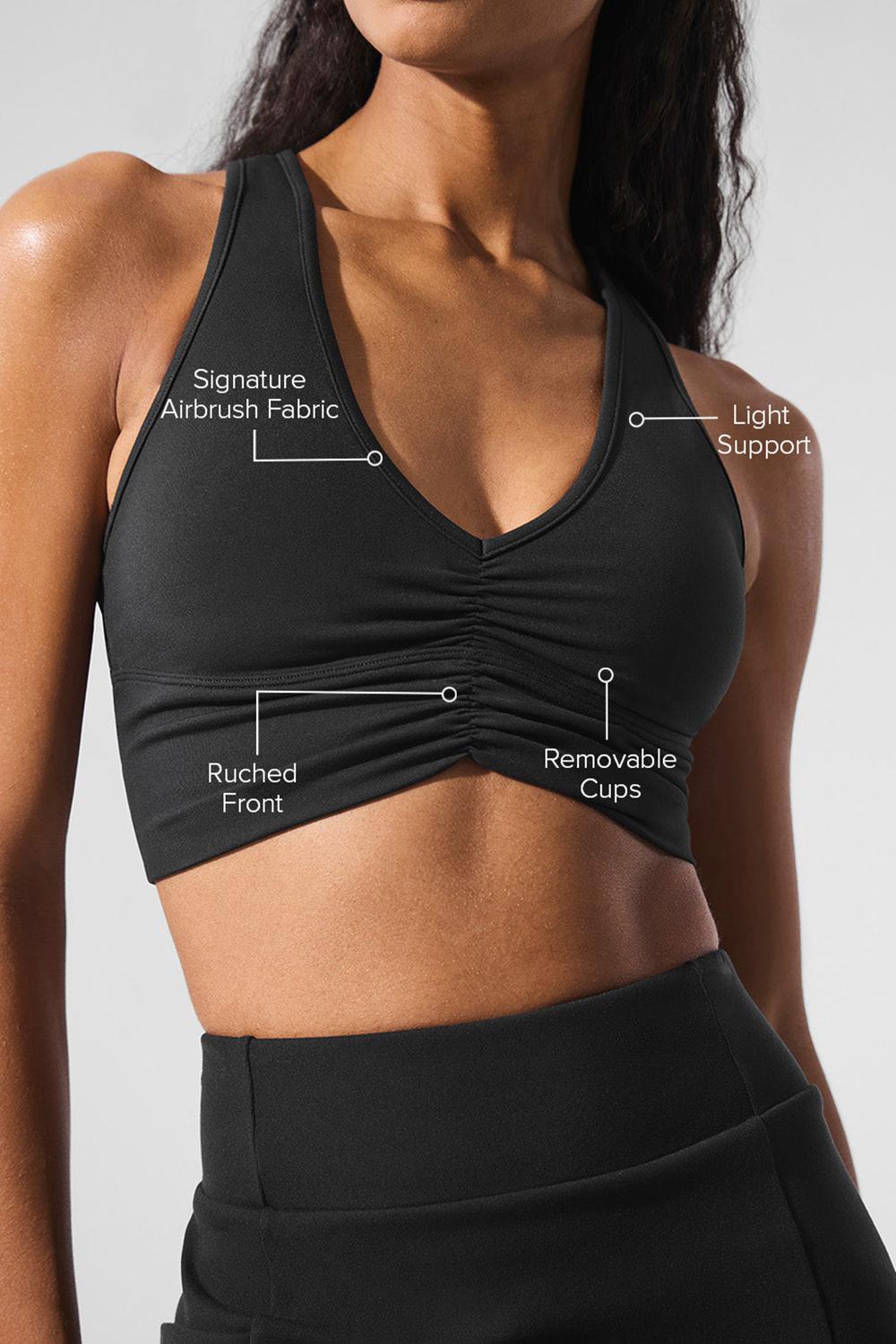 Sujetador Deportivo Alo Yoga Wild Thing Mujer Negros | Mexico  BPT-681037