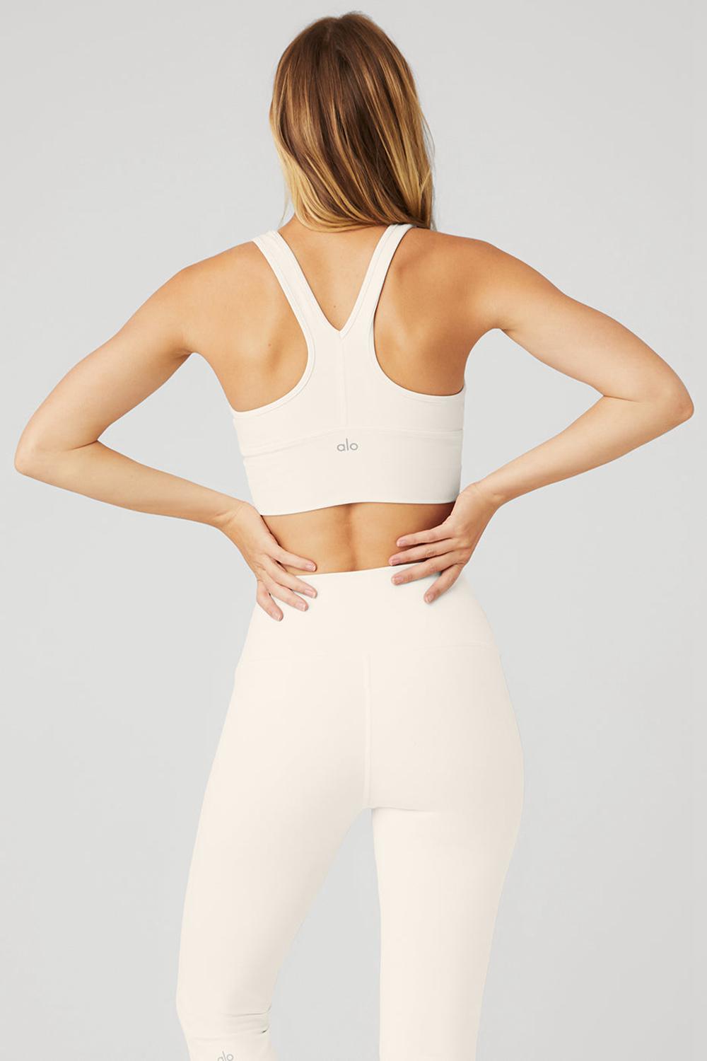 Sujetador Deportivo Alo Yoga Wild Thing Mujer Ivory | Mexico  MDG-832157