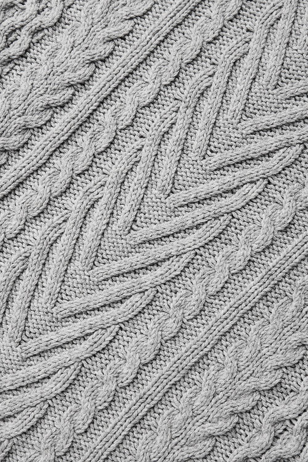 Suéteres Alo Yoga Cable Knit Crew Neck Mujer Grises | Mexico  JIW-216853