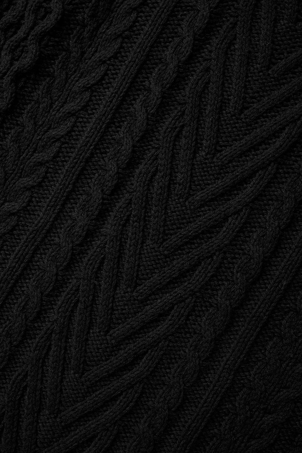 Suéteres Alo Yoga Cable Knit Crew Neck Mujer Negros | Mexico  XQI-825130
