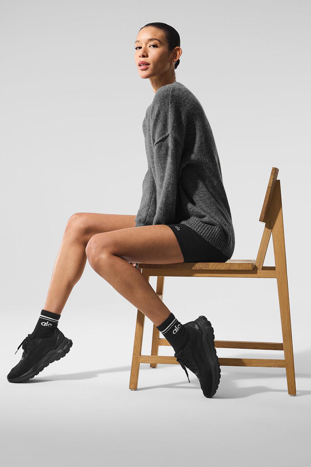 Suéteres Alo Yoga New Class Cashmere Crewneck Mujer Plateadas Grises | Mexico  XAE-631987