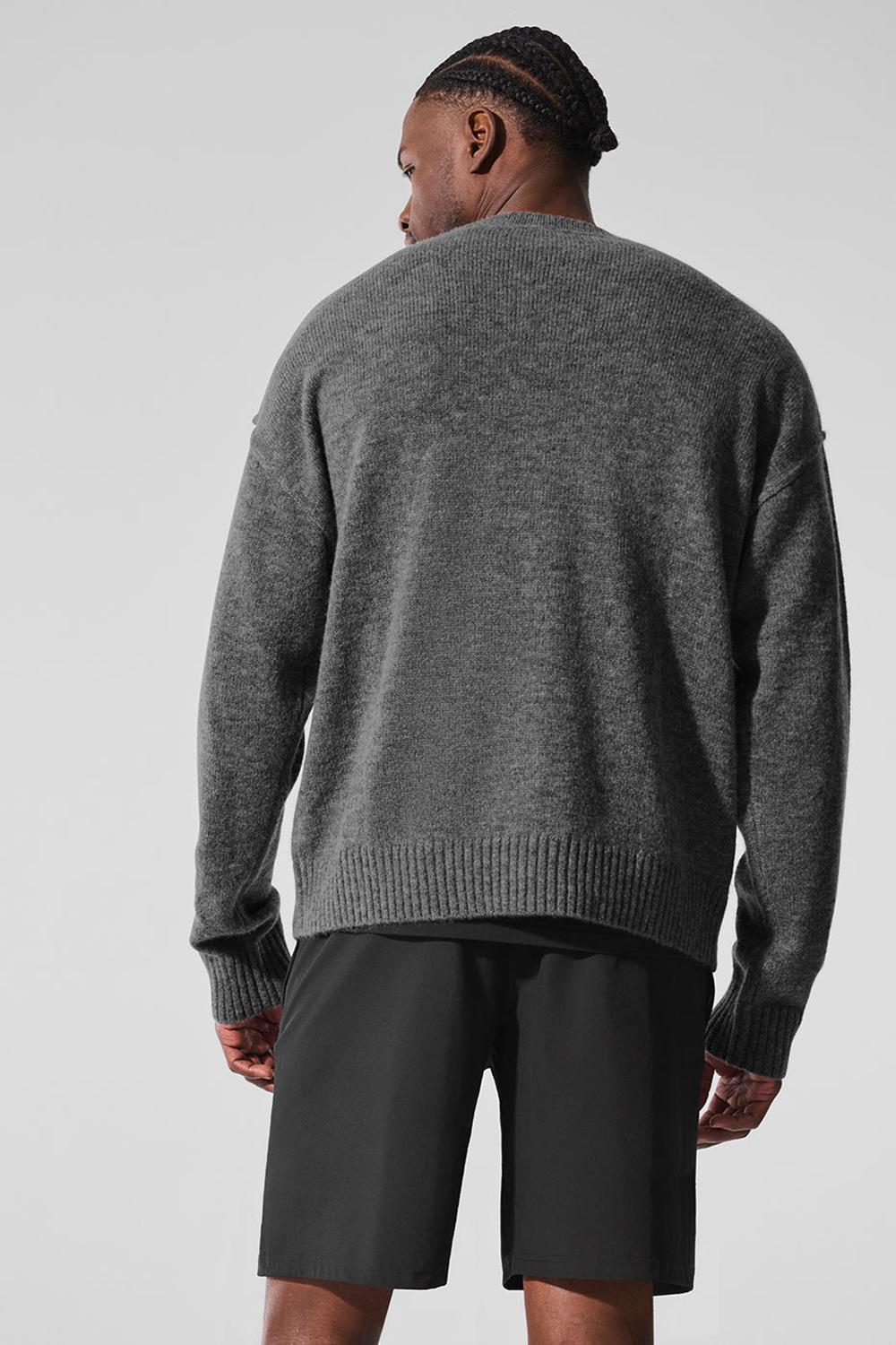 Suéteres Alo Yoga New Class Cashmere Crewneck Hombre Plateadas Grises | Mexico  LYT-530962