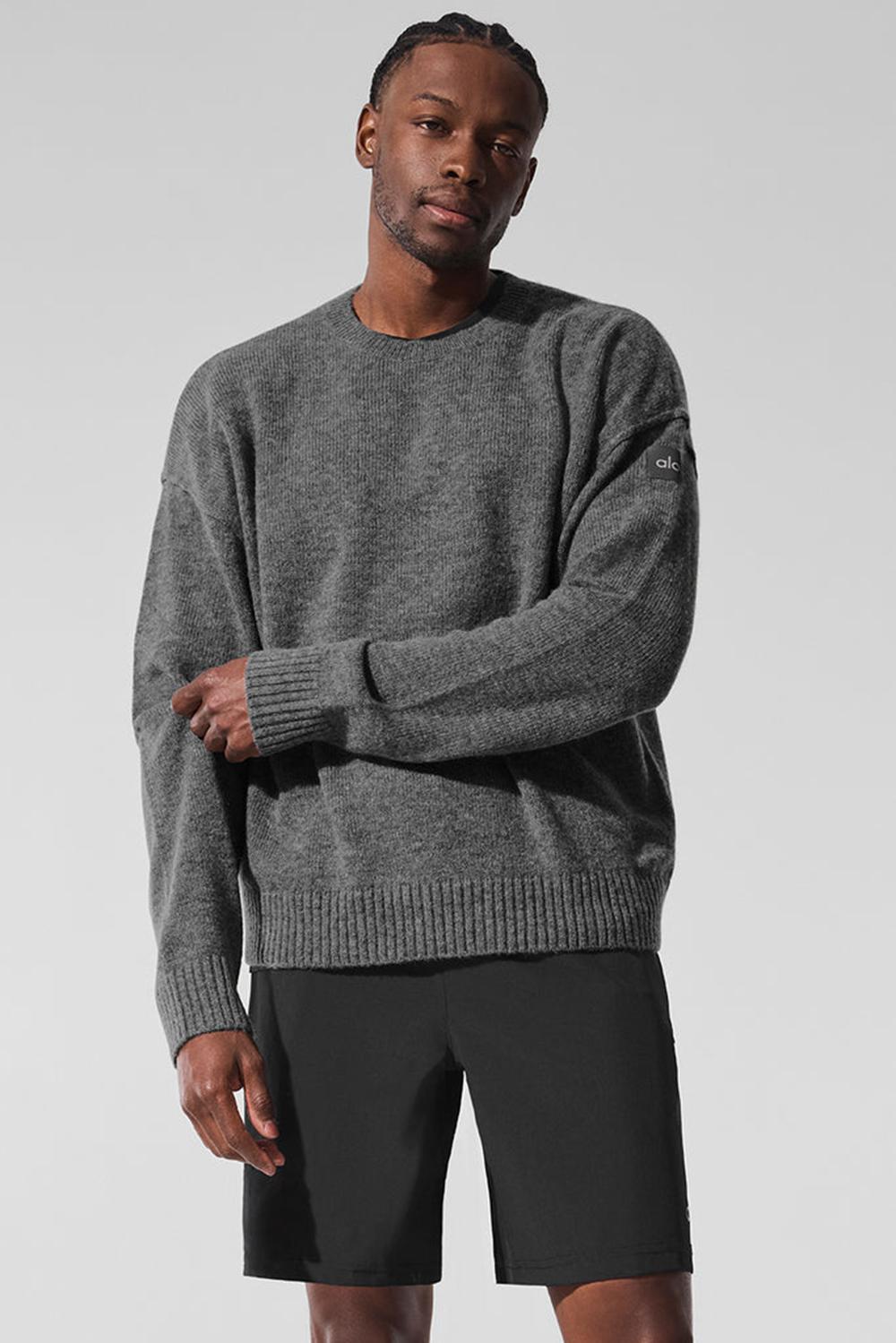 Suéteres Alo Yoga New Class Cashmere Crewneck Hombre Plateadas Grises | Mexico  LYT-530962