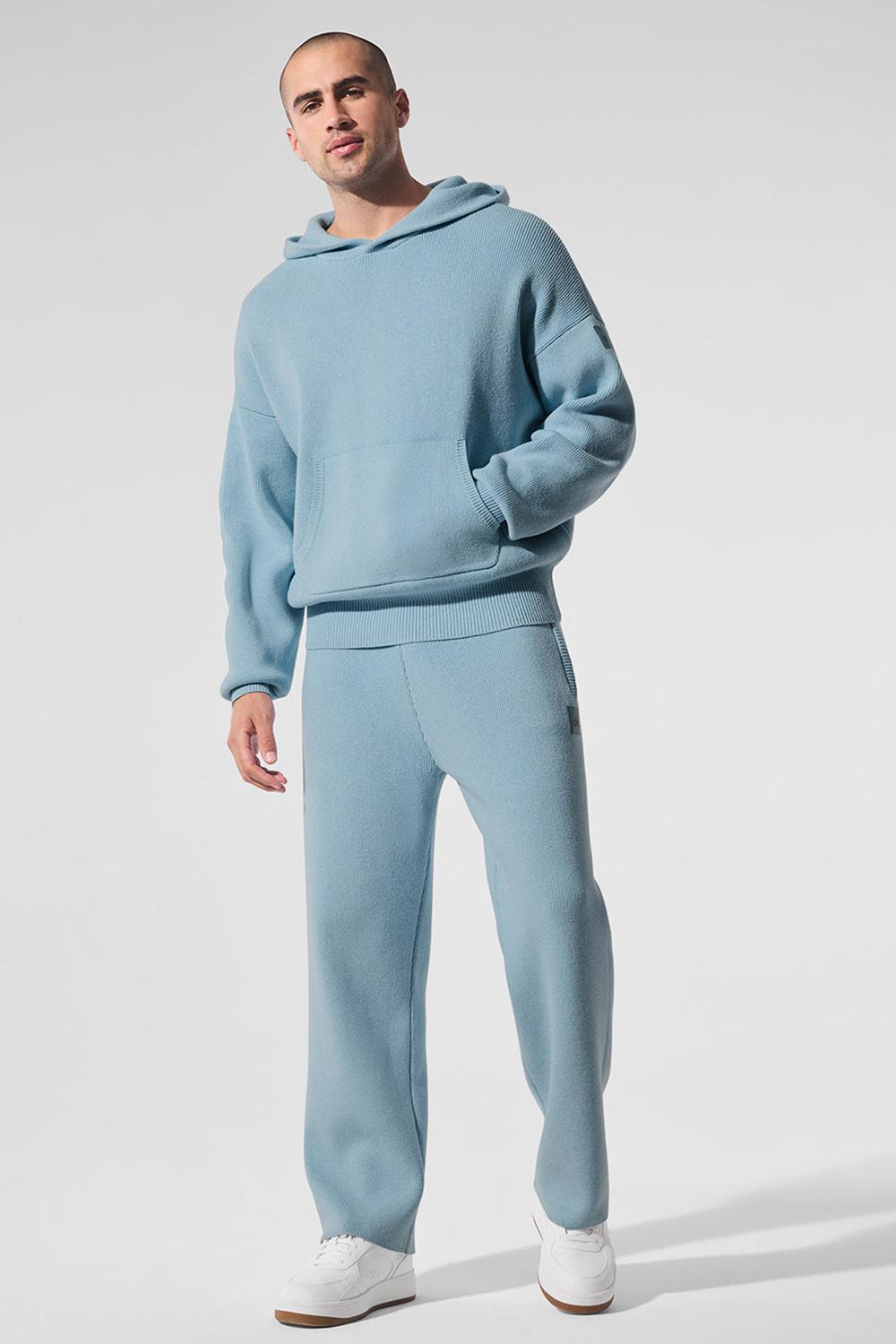 Suéteres Alo Yoga Scholar Hooded Hombre Azules | Mexico  BAV-120465