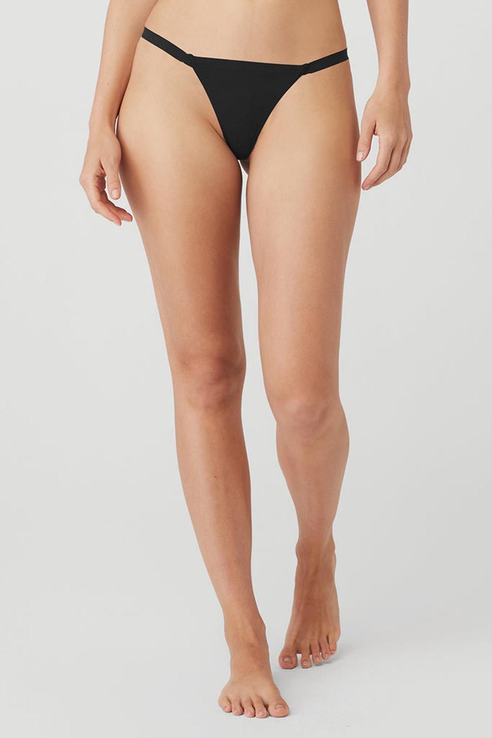 Tanga Alo Yoga Airbrush Invisible String Mujer Negros | Mexico  OMY-725830