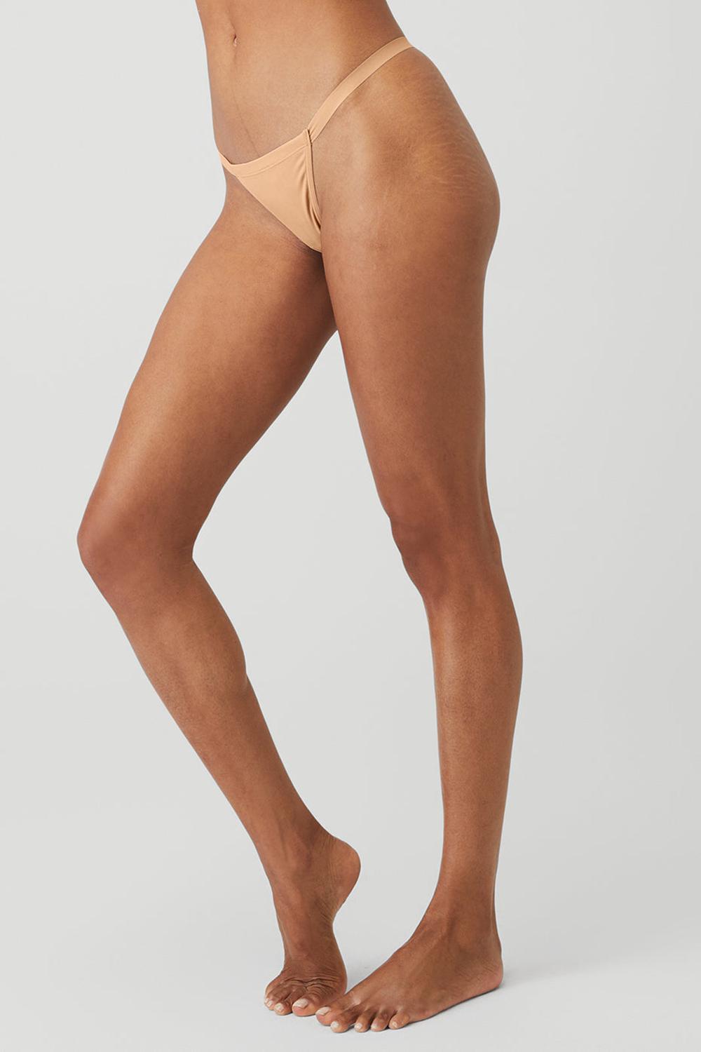 Tanga Alo Yoga Airbrush Invisible String Mujer Champagne | Mexico  XNY-576382