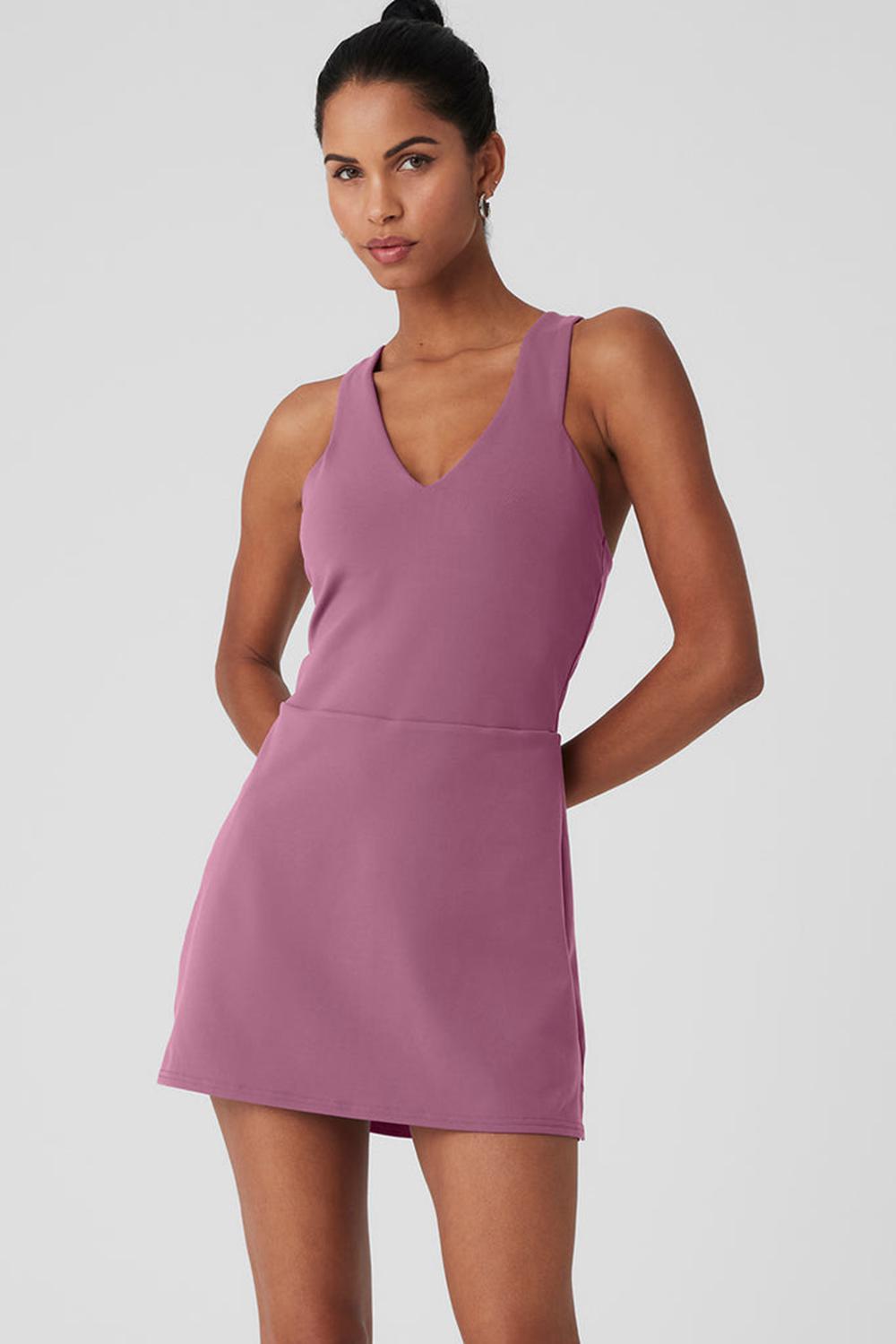 Vestido Alo Yoga Airbrush Real Mujer Soft Mulberry | Mexico  GUX-538264