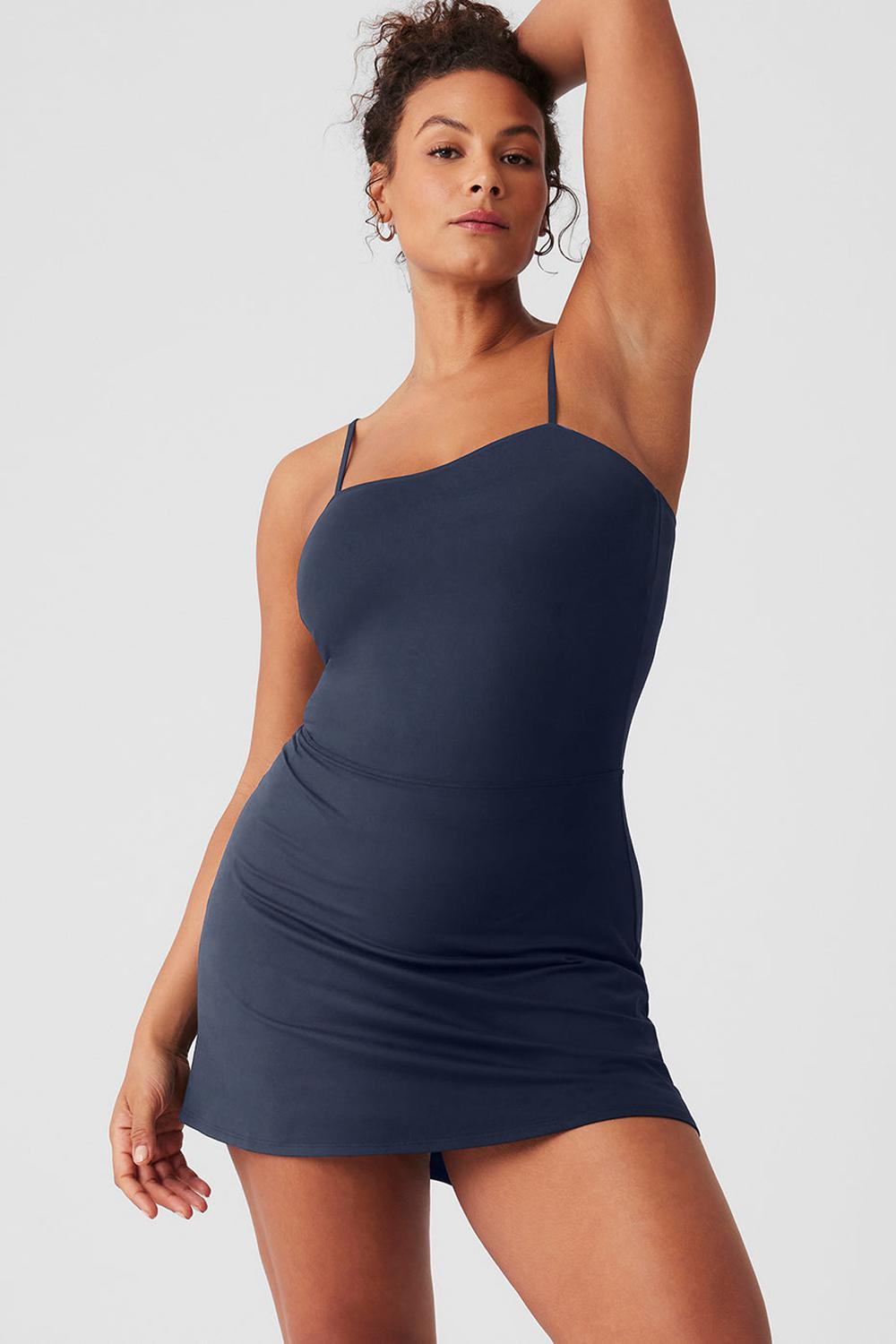 Vestido Alo Yoga Alosoft Courtside Tennis Mujer Azul Marino | Mexico  QUX-438259