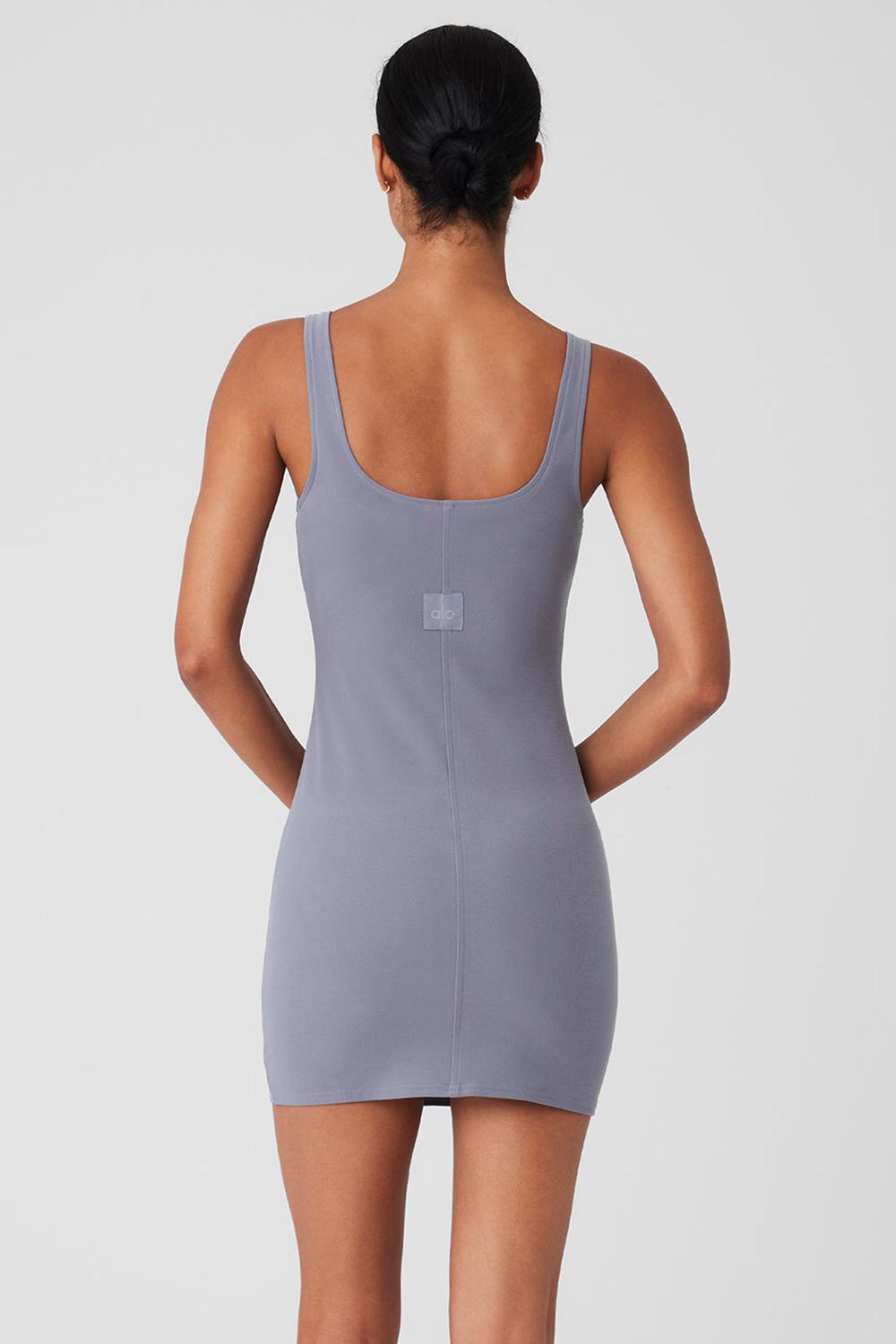 Vestido Alo Yoga Alosoft Head Start Mujer Fog | Mexico  HVE-835091