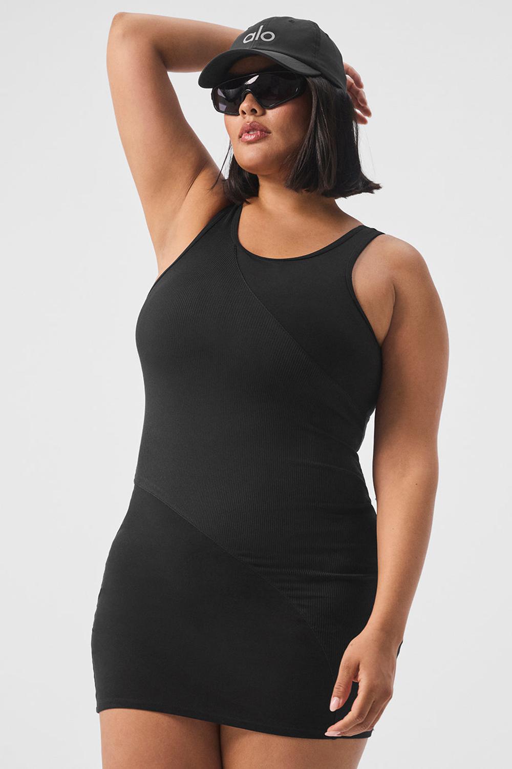 Vestido Alo Yoga Alosoft Sunbeam Mujer Negros | Mexico  UVQ-910536