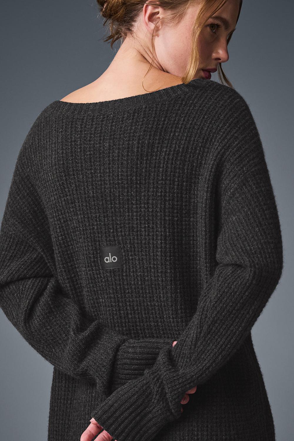 Vestido Alo Yoga Cashmere Plush Waffle Mujer Azules Grises | Mexico  NER-906152