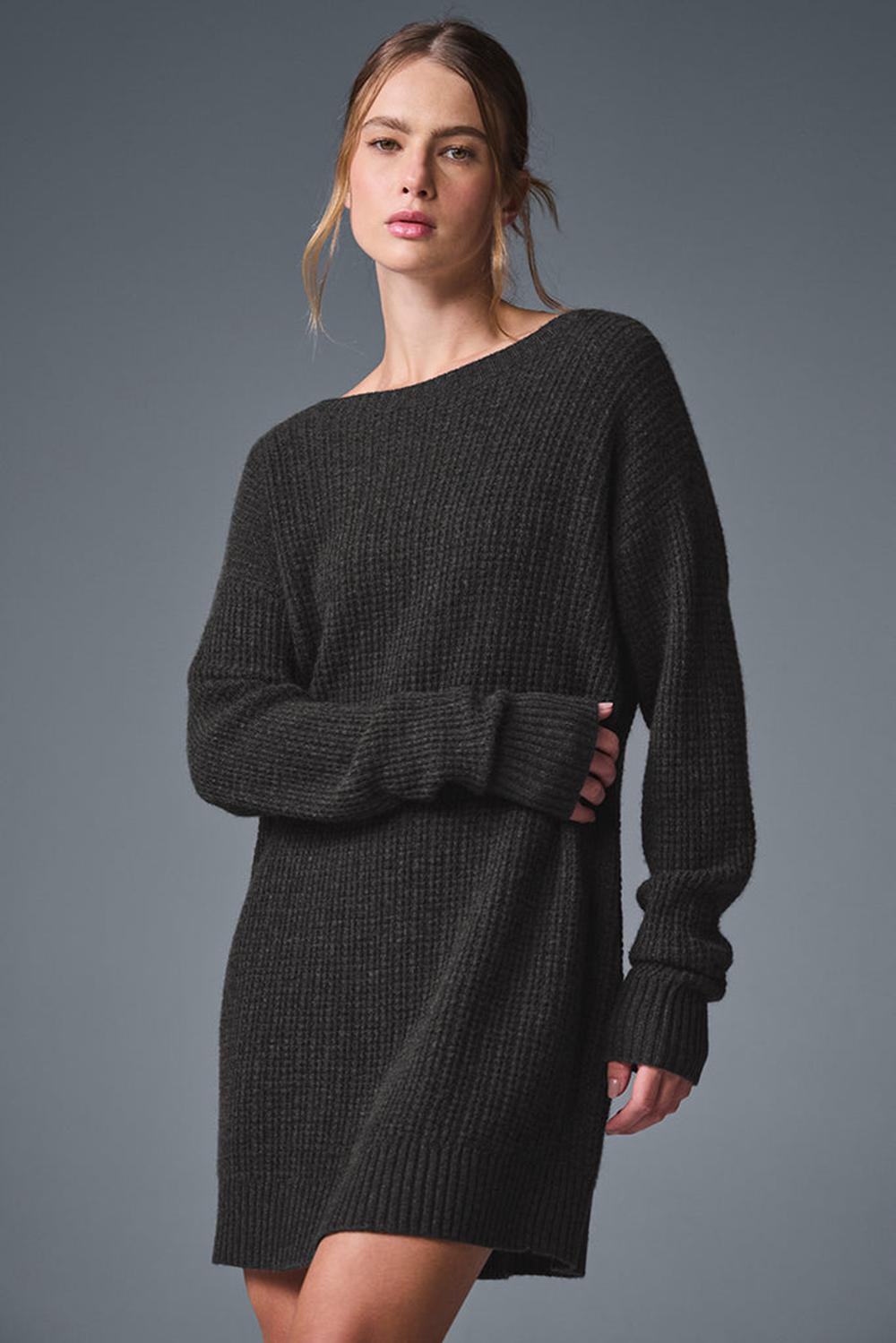 Vestido Alo Yoga Cashmere Plush Waffle Mujer Azules Grises | Mexico  NER-906152