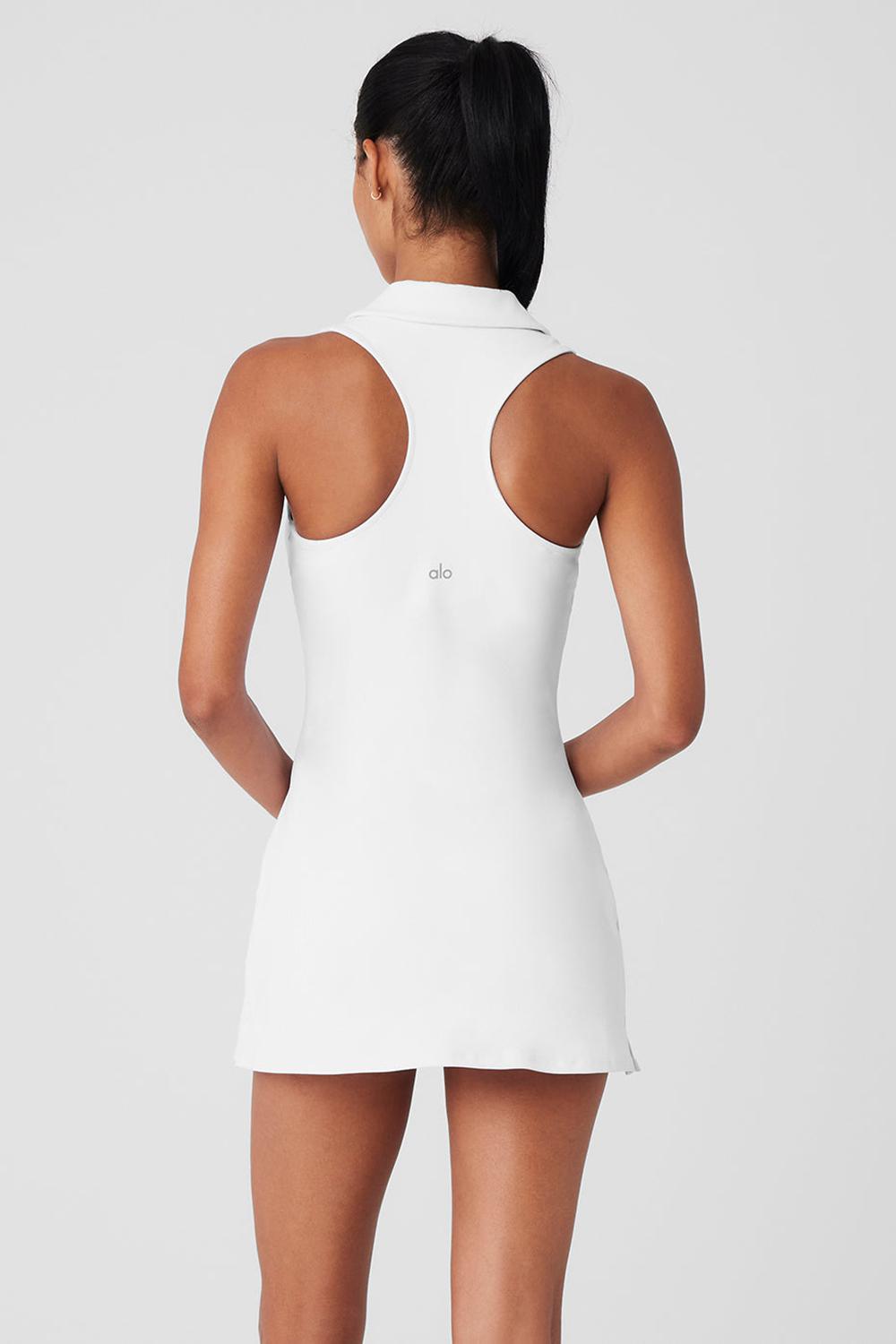 Vestido Alo Yoga Charmed Tennis Mujer Blancos | Mexico  WNP-546730