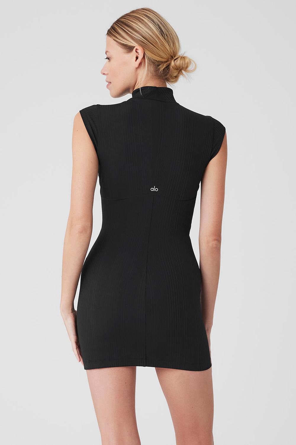 Vestido Alo Yoga Run It Back Mujer Negros | Mexico  QPA-205981