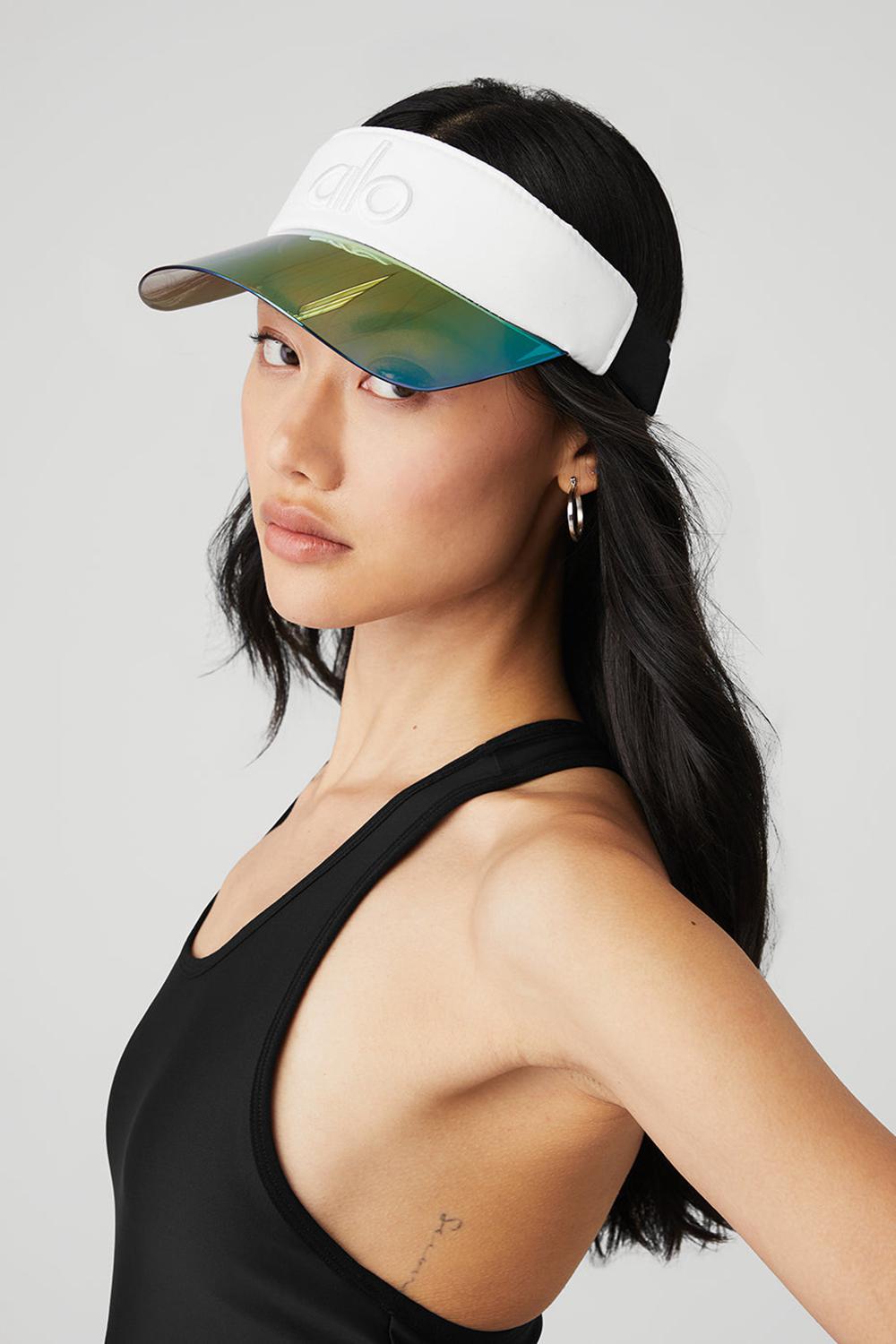 Visor Alo Yoga Airlift Solar Mujer Blancos | Mexico  CQJ-091735