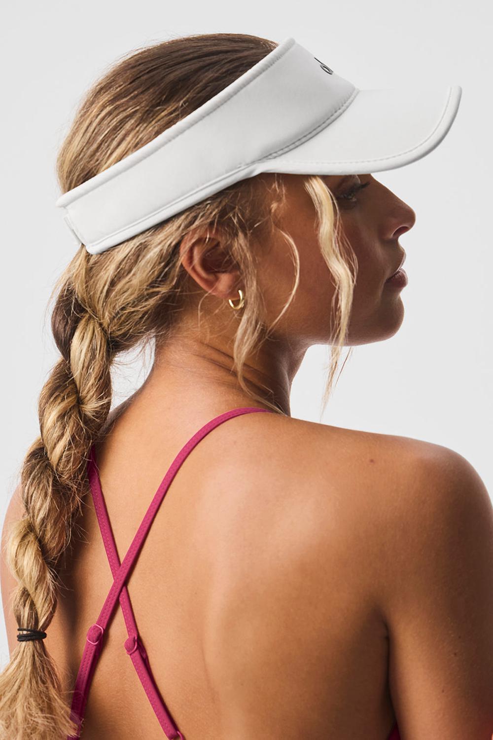 Visor Alo Yoga Performance Eclipse Hombre Blancos | Mexico  TPC-024687