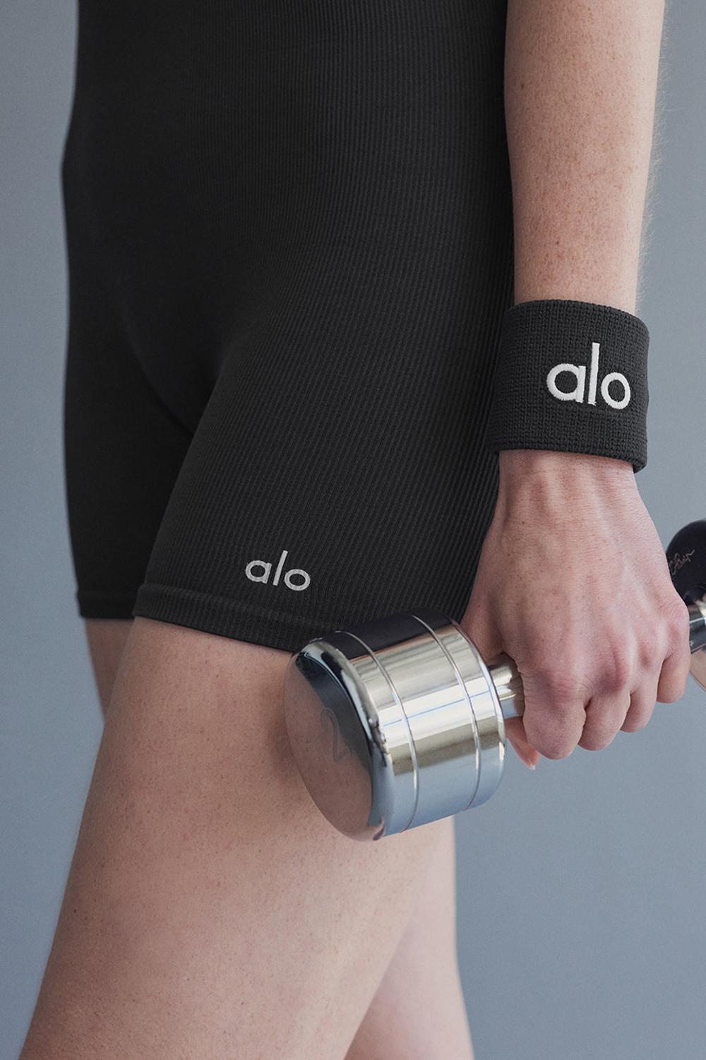 Wristband Alo Yoga Glow (2-Pack) Mujer Negros | Mexico  OFL-380495
