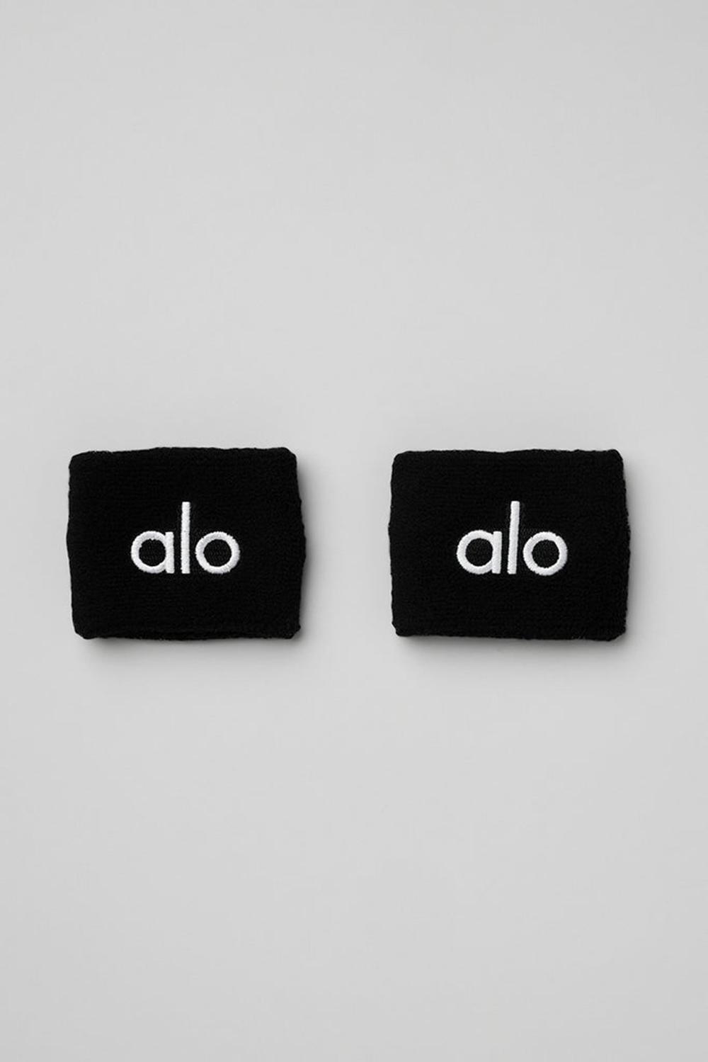 Wristband Alo Yoga Glow (2-Pack) Mujer Negros | Mexico  OFL-380495